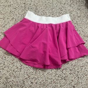 Pink/white band Lululemon skort